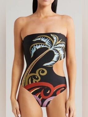 Farm Rio Pineapple Wave One Piece Swimsuit